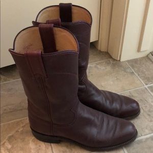 GENUINE LEATHER JUSTIN COWGIRL BOOTS